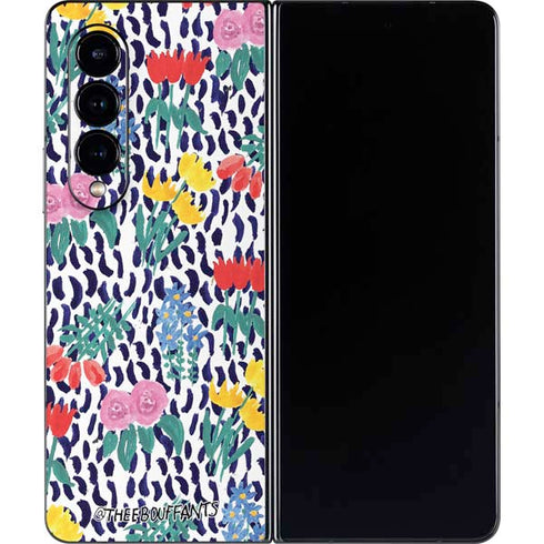 Bouffants and Broken Hearts Bouquets Print Galaxy Z Fold4 5G Skin